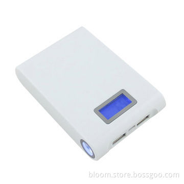 12,000mAh Dual-USB Power Banks with LED Battery Display and LED Torch